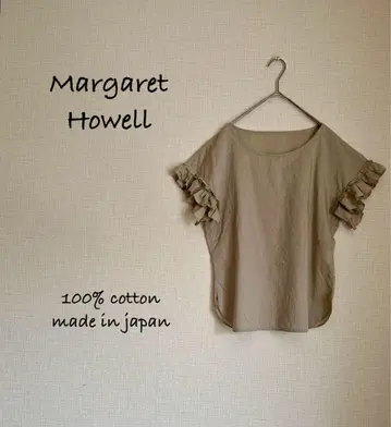 Margaret Howell 프릴 디테일 반팔 셔츠