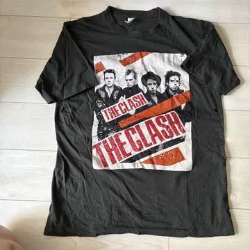 THE CLASH 밴딩 티셔츠 블랙
