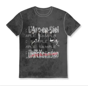 L'Arc~en~Ciel UNDERGROUND 밴딩 티셔츠 L 사이즈
