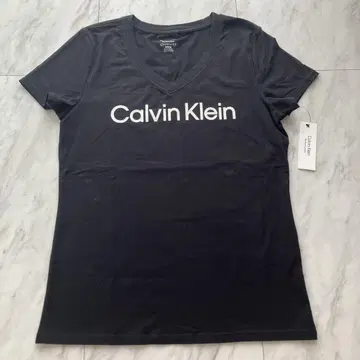 Calvin Klein 퍼포먼스 블랙 로고 티셔츠 M 사이즈