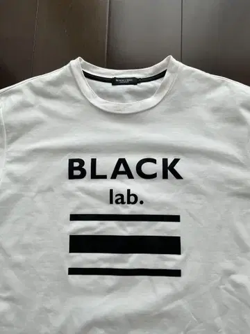 BLACK lab. 프린트 티셔츠 화이트