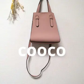 cooco 쿠코 2way 숄더백 핑크 베이지 세련된
