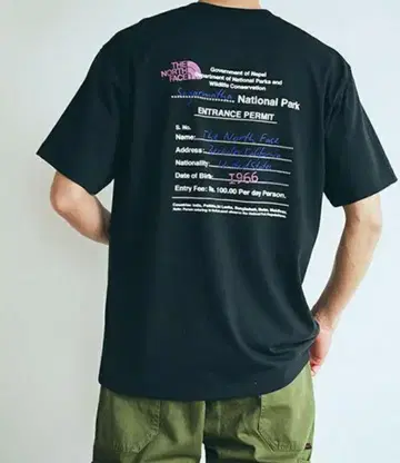 THE NORTH FACE 숏 슬리브 엔트런스 스퍼 미션 티