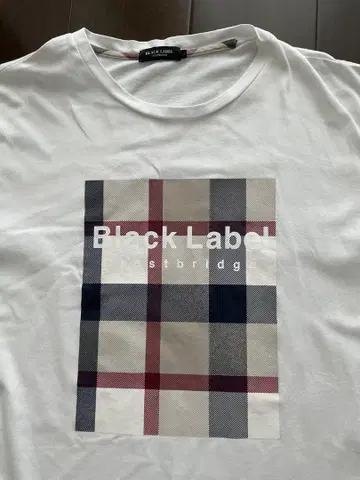 Black Label 체크 무늬 티셔츠