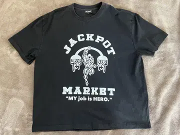 jackpot market 레트로 헬스장 티셔츠 L 사이즈