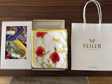 FEILER 꽃무늬 타월 손수건