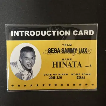 사토 요 HINATA 카드 SEGA SAMMY LUX D 리그