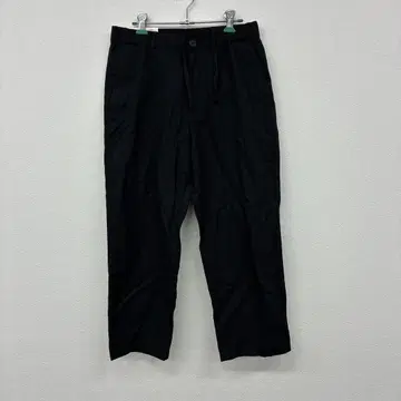 유니클로 린넨 블렌드 이지 팬츠 블랙 S 라14