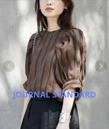 완판템 JOURNAL STANDARD 유럽인 도비 스트라이프 블라우스