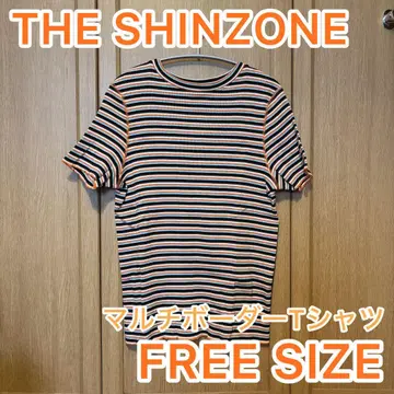 SHINZONE (신존) 멀티 보더 티셔츠 FREE SIZE