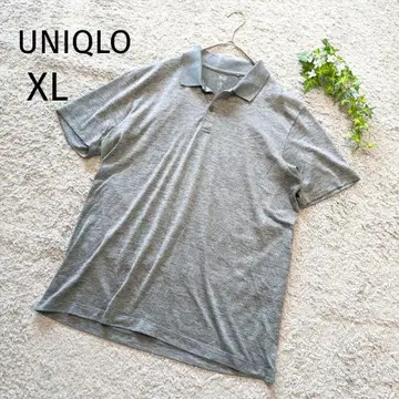 새상품급 유니클로 드라이 메쉬 피케 셔츠 그레이 XL 4520