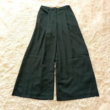 PLST 플라스테 플레어 팬츠 다크 그린 L