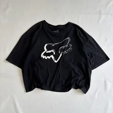 FOX 폭스 레이싱 블랙 티셔츠 로고 티셔츠
