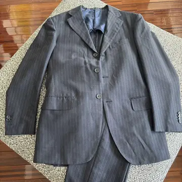 Beams Custom Tailor 비즈니스 정장 다크 네이비 스트라이프
