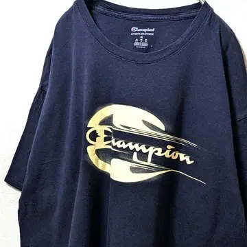 챔피온 Champion 로고 티셔츠 네이비 컬러 XL 구제 의류