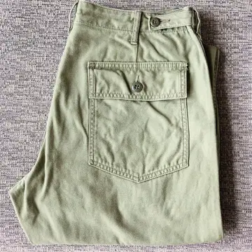 FOB FACTORY 백 새틴 패티그 팬츠 베이커 팬츠 일본제
