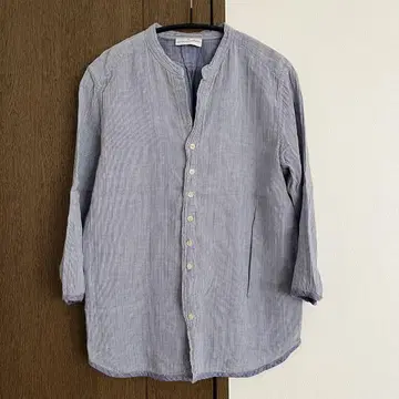 NATURAL LAUNDRY 7부 소매 버튼 셔츠