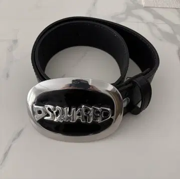 DSQUARED2 블랙 가죽 벨트