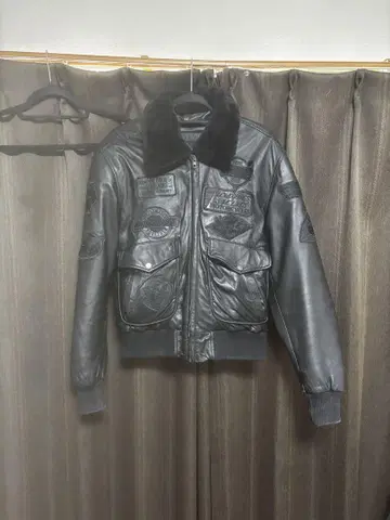 DEGNER CLASSIC BRAND 블랙 가죽 자켓 L
