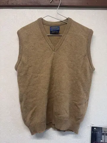 Pendleton 울 V넥 베스트 made in USA
