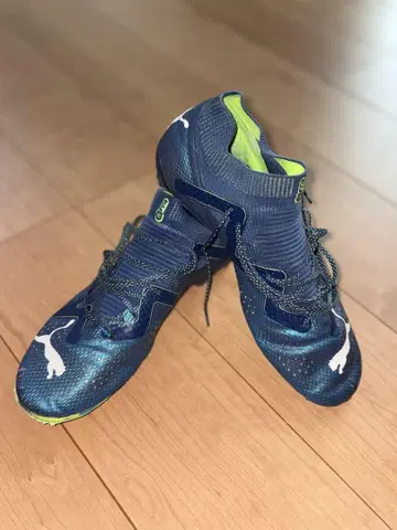 Puma future 축구화 파랑/그린 하이컷 27.5