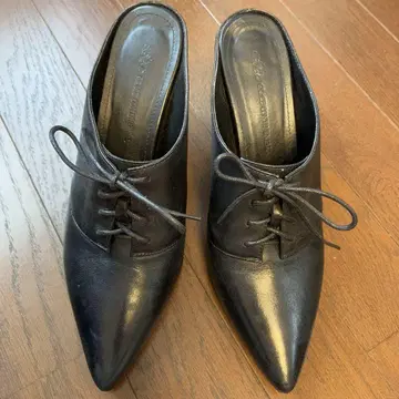 GRACE CONTINENTAL 블랙 뮬 사이즈 40