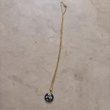 목걸이 앤티크 빈티지 꽃