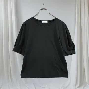 애니시스 티셔츠 풀오버 퍼프 슬리브 심플 성숙/러블리