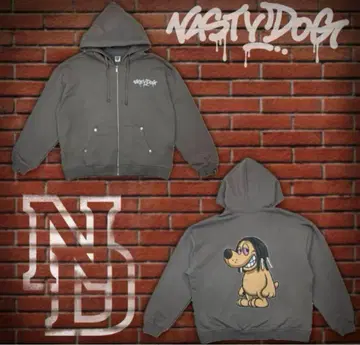 Nasty Dog 그레이 집업 후드티