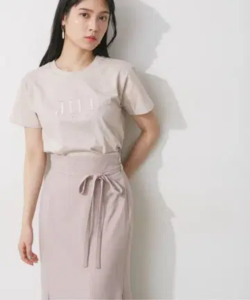 JILL by JILLSTUART 리사이클 코튼 슈 로고 티셔츠