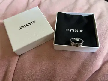 새상품 TIGHTBOOTH LABEL LOGO RING 19호