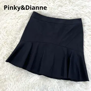 핑키앤다이안 미니 스커트 프릴 플레어 일본제 블랙