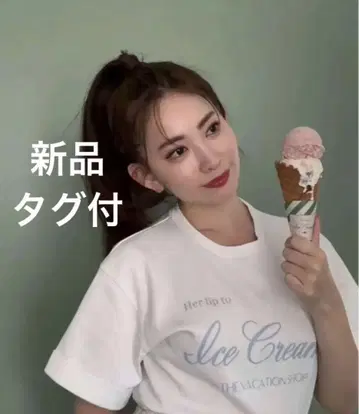 미개봉 새상품 택 포함 HLT Ice Cream Tee Herlipto