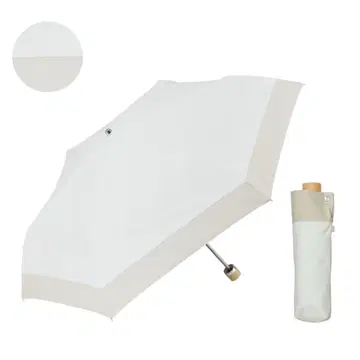 cokage+ (코카게 플러스) 나무 손잡이 50cm 접이식 릴리 화이트