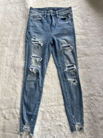아메리칸 이글 SUPER HI-RISE JEGGING 데님 US 2