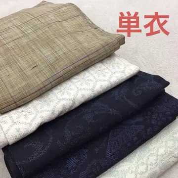 단옷 기모노, 명주, 5장 세트, 순수 실크, 14, 화장 65cm 정도