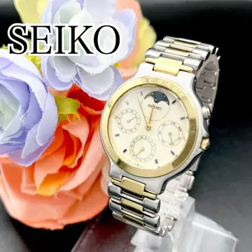 초레어 작동 손목시계 SEIKO 세이코 문페이즈 프레시지 E51