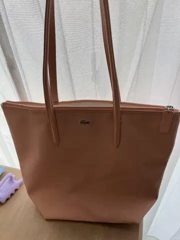 Lacoste 핑크 토트백 대용량