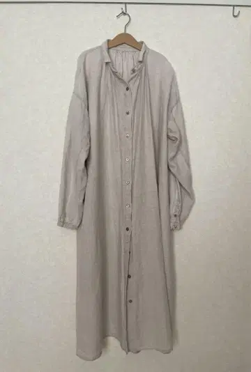 nest Robe 린넨 롱 셔츠 원피스