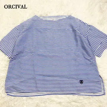 ORCIVAL 보더 컷 티셔츠 사이즈 1 일본제 린넨 100%