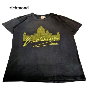 구제 의류 richmond 반팔 티셔츠 수베니어 싱글 스티치 캐나다제