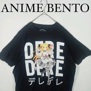 ANIME BNTO 애니메이션 캐릭터 티셔츠 블랙 L