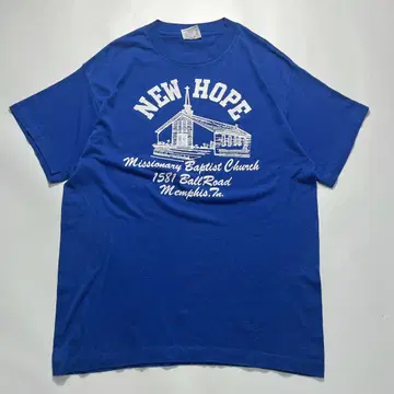 90s Teejays USA제 빈티지 티셔츠 파란색 XL 6794
