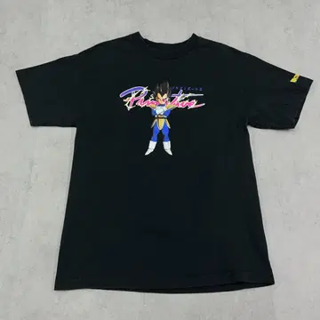 드래곤볼 Z 베지터 Primitive 티셔츠 구제 의류 블랙 검정 M