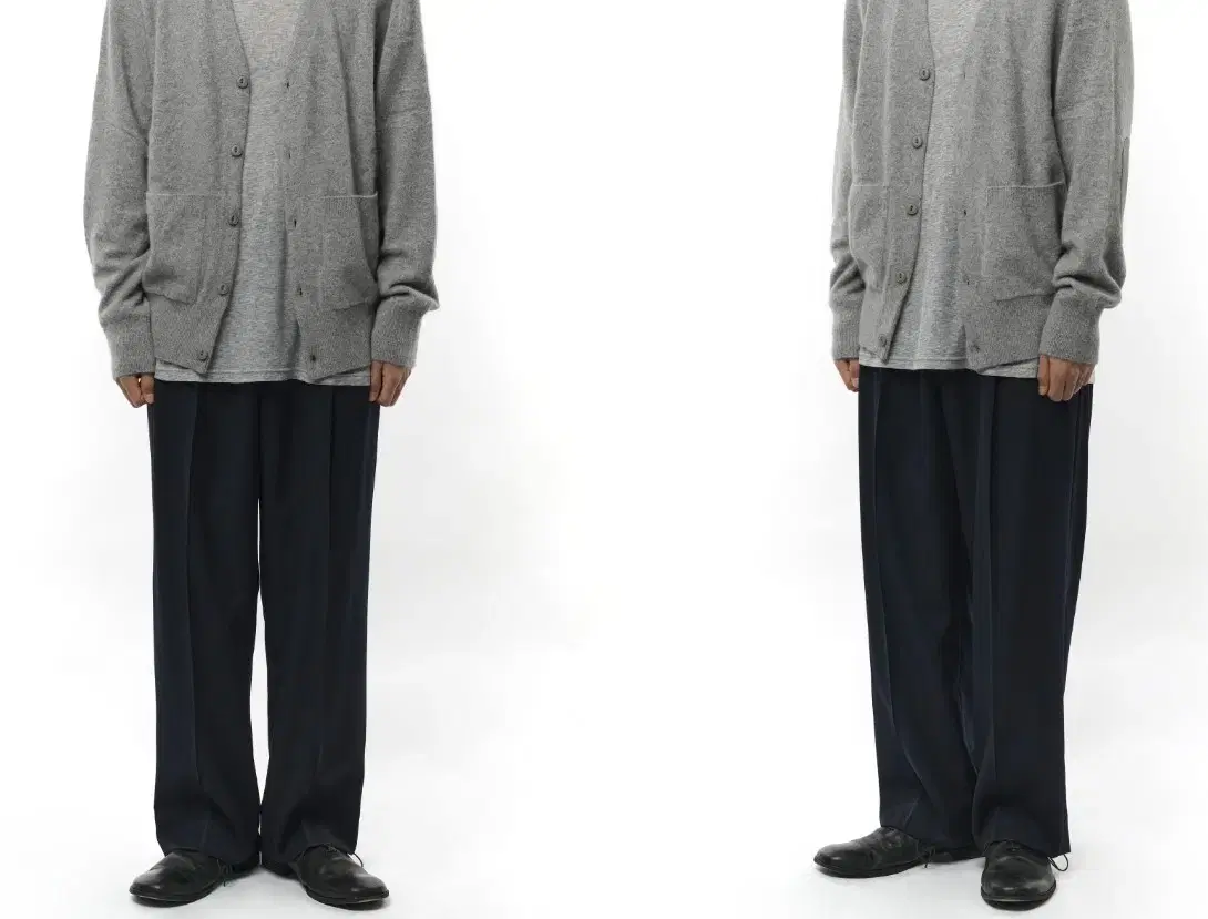 [M] Years Ago R-405 V2 Dark Navy Wide Wool Pants