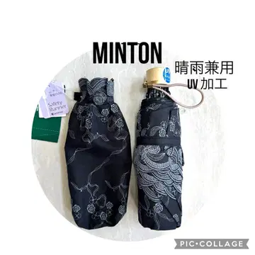 미사용 MINTON 우천 겸용 UV가공 자수 예쁜 접이식 우산