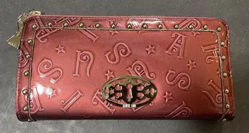 ANNA SUI 와인 레드 장지갑