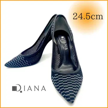 DIANA 다이애나 펌프스 메쉬 블랙 24.5 스틸레토