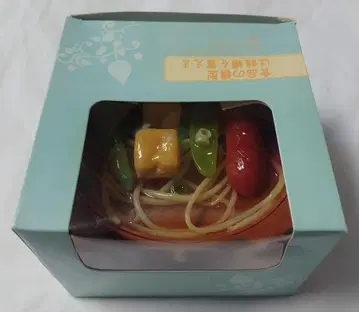 식품 샘플 저금통 10 오목소바 타입 레트로 미사용