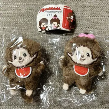 몬치치 봉제 인형 배지 가챠 몬치치 군 몬치치 양